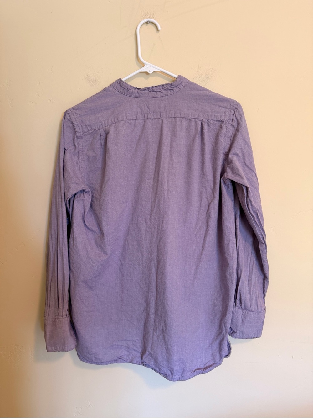 Toast Light Purple 100% Cotton Popover Top - Picture 7 of 7